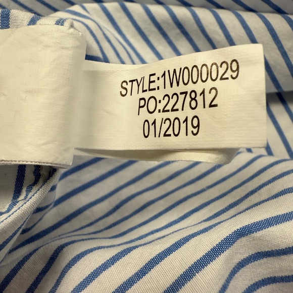 Vineyard Vines Shep & Ian Stretch Blue White Stripe LG Classic Fit Whale Shirt - Picture 6 of 6